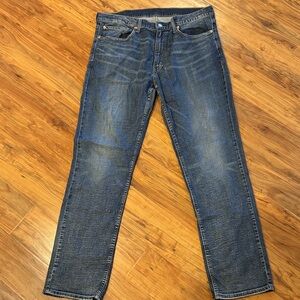 Men's Straight Fit Blue Jeans